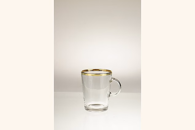 Faro Gold-FDO-szklanka do herbaty z uchem 250ml