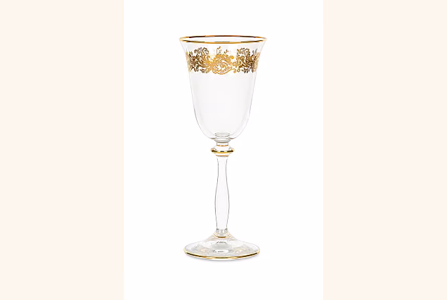 Luksusowe złocone kieliszki do wina białego 185ml Charme-CHRC-