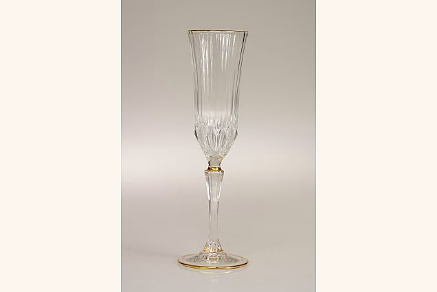 Eleganckie kieliszki do szampana 180ml ze złotym paskiem ADAGIO GOLD-ADGA