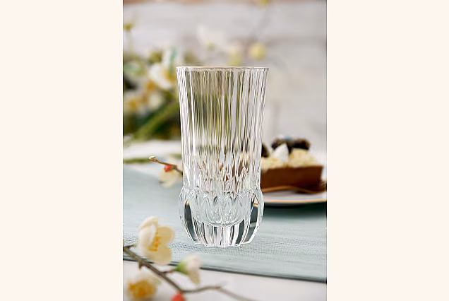 Eleganckie szklanki do wody z platynowym rantem ADAGIO PLATINUM-ADPD