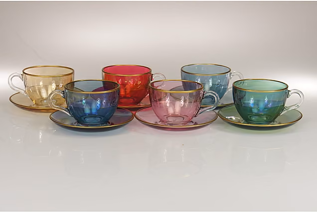 Rainbow-RMC-Filiżanki do cappuccino ze spodkiem