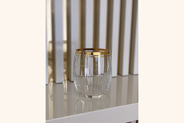 Marble Gold-MGE-szklanki niskie 300ml