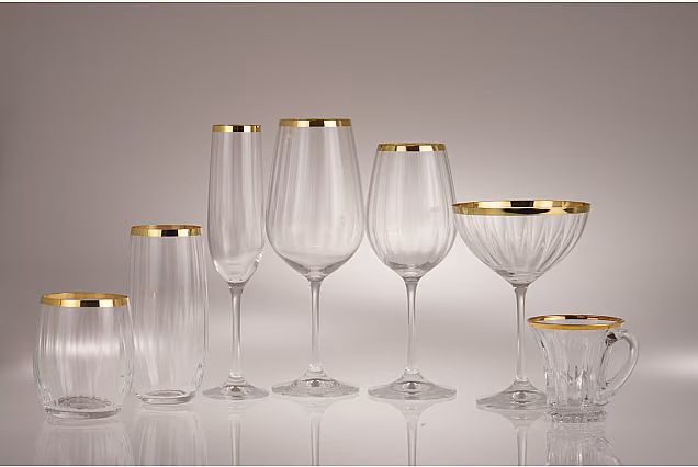 Faro Gold Optic-FGOE-szklanki niskie 300ml