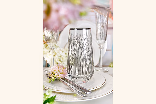Bloom Platin-BPD- eleganckie szklanki do drinków z platyną 6szt