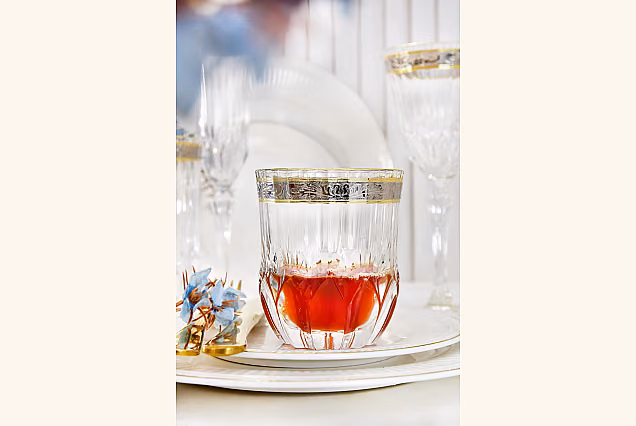 Eleganckie szklanki do whisky zdobione Palermo Crystal-PCE