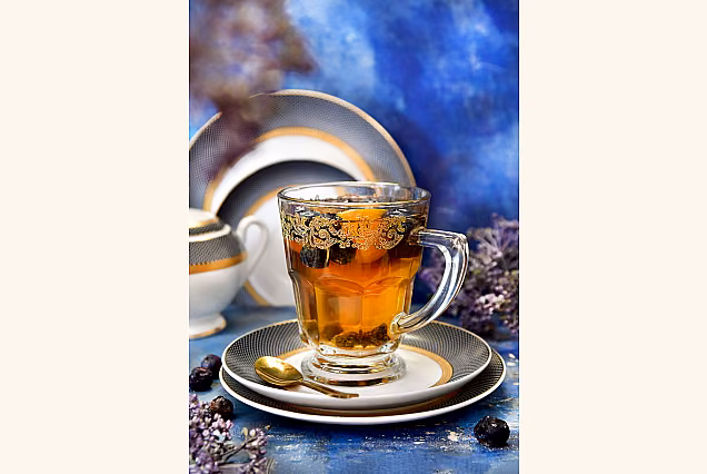 Zdobione szklanki do herbaty Charme-CHA- 6szt na prezent