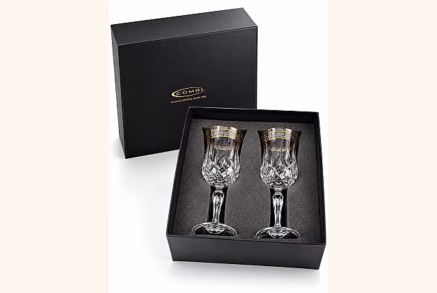 Zestaw 2 szt do wina 230ml dekorowane Opera Platin